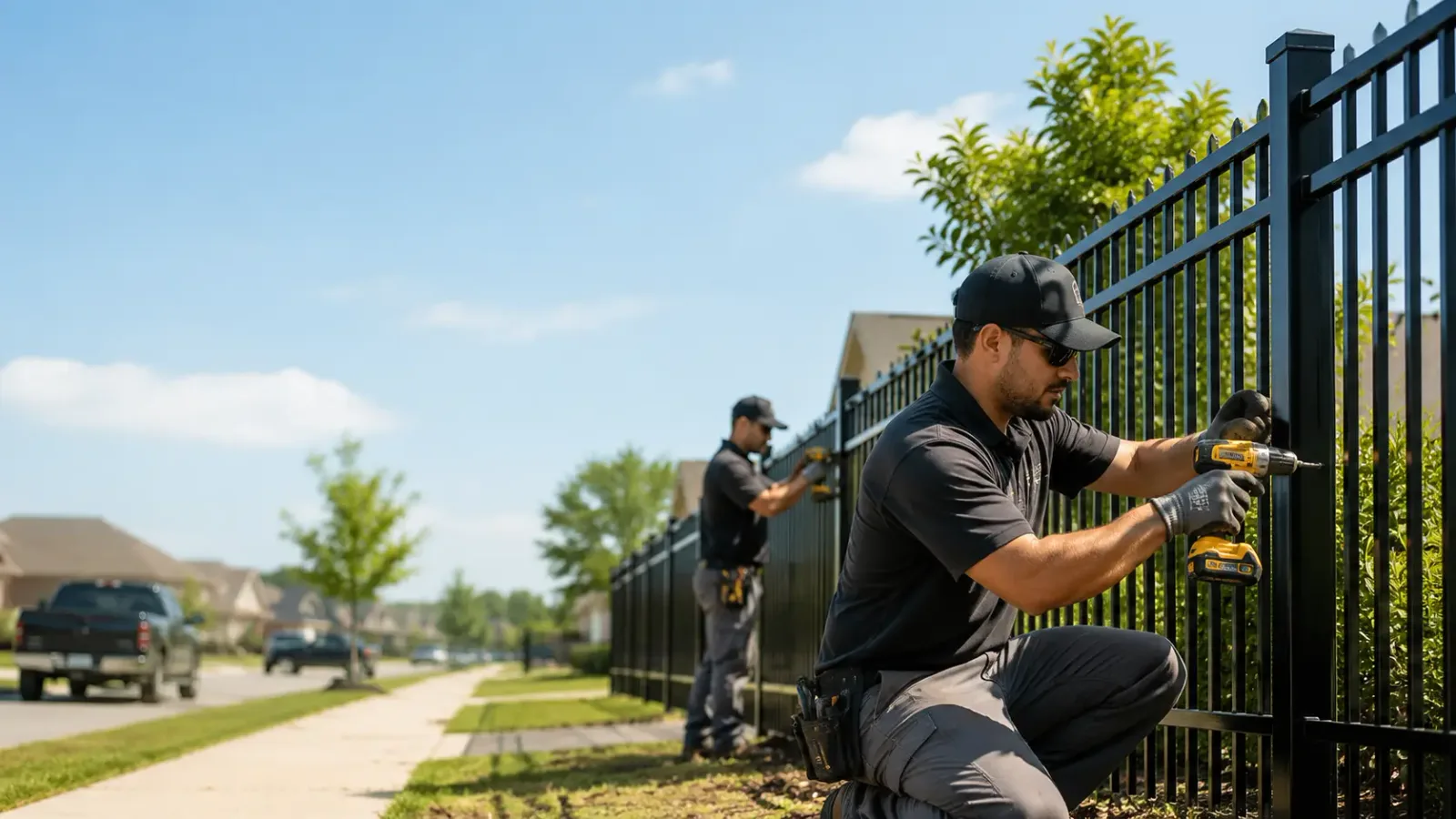 Metal Fence Installation in Portland, NY